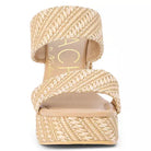 Gem Platform Sandals - Tan Raffia - Obsession Boutique