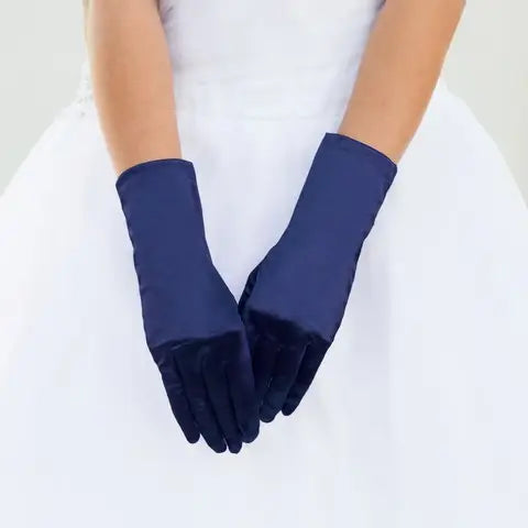 Wrist Length Satin Women's Gloves - Obsession Boutique