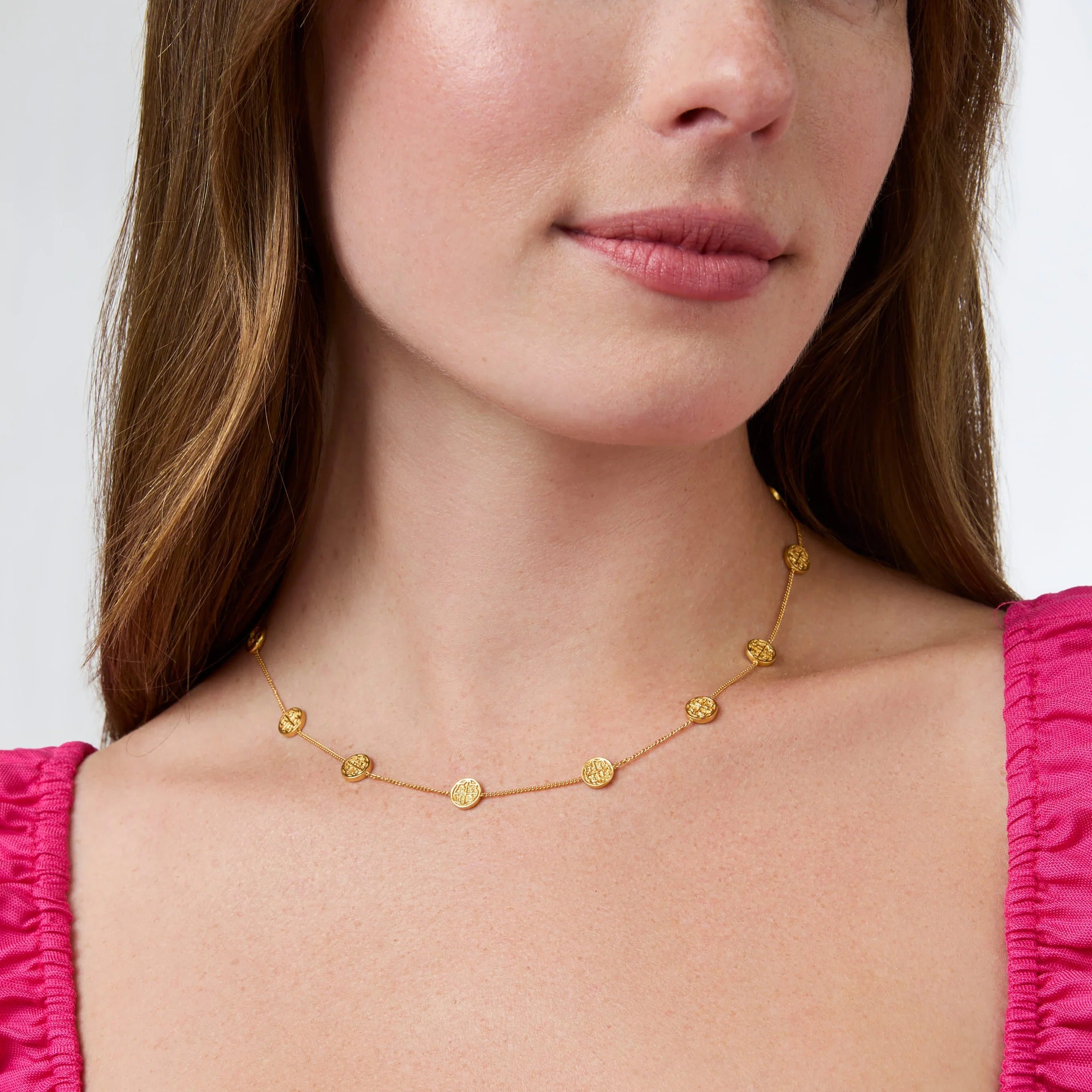 Julie Vos: Valencia Delicate Station Necklace - Obsession Boutique