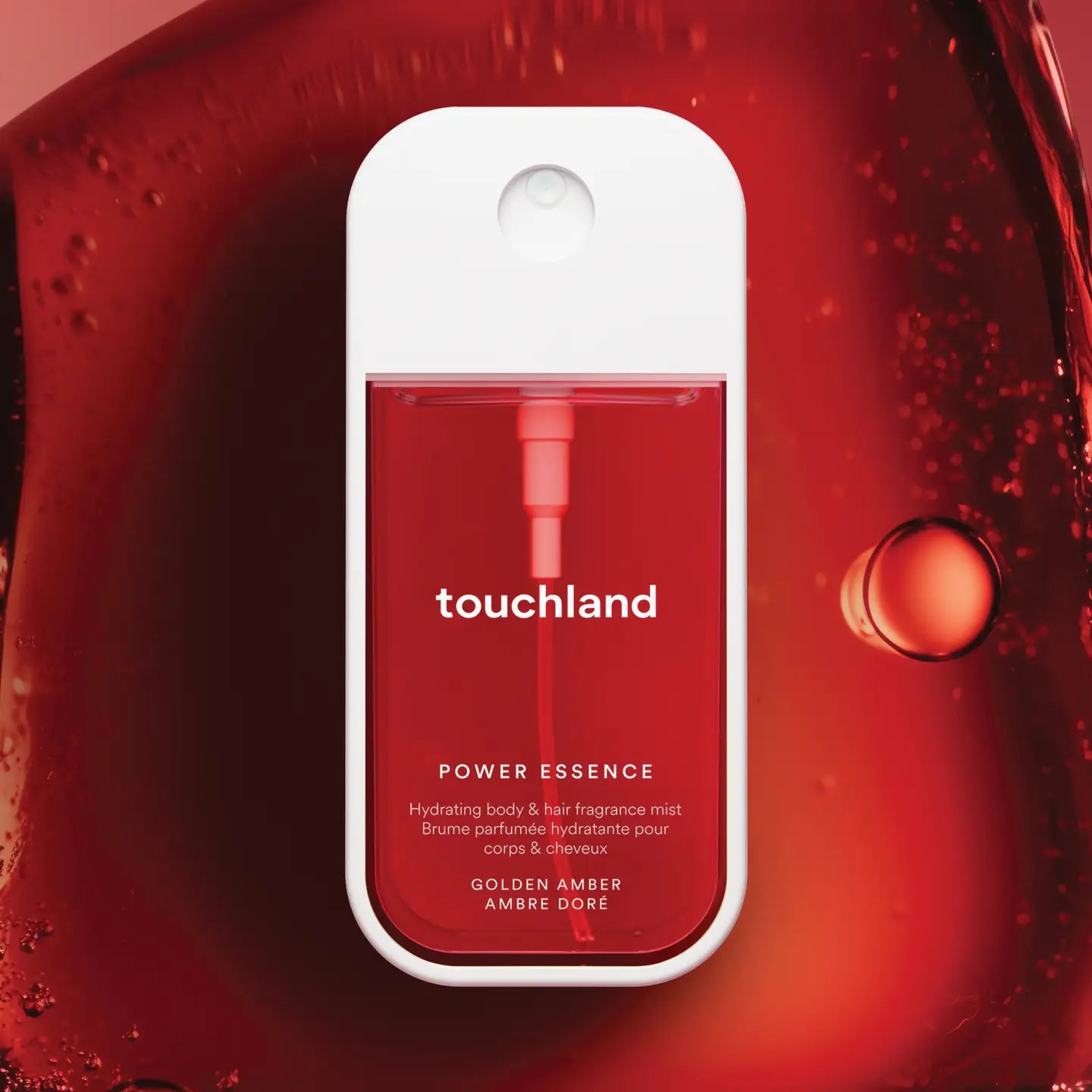 Touchland: Golden Amber Power Essence Body & Hair Fragrance Mist - Obsession Boutique