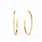 Julie Vos: Crescent Stone Hoop - Obsession Boutique