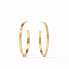 Julie Vos: Crescent Stone Hoop - Obsession Boutique