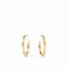 Julie Vos: Crescent Stone Hoop - Obsession Boutique