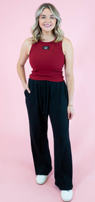 Lulu Mac: DD - Tank Maroon - Obsession Boutique