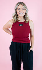 Lulu Mac: DD - Tank Maroon - Obsession Boutique