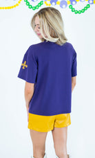 Beaded Fleur de Lis Top - Obsession Boutique