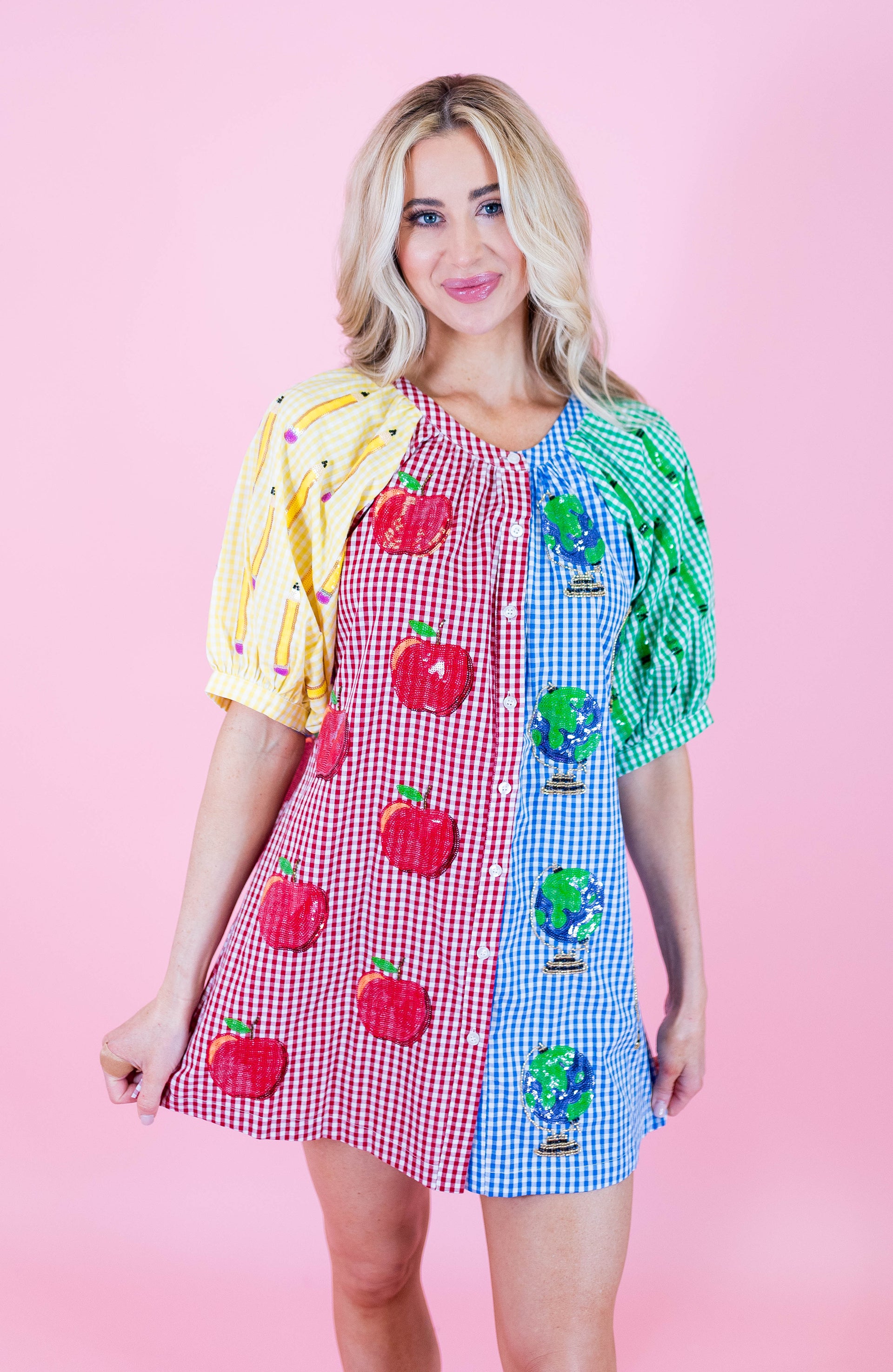 sequin teacher dress Sequin Apple Dress XS