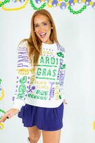 All Things Mardi Gras Sweatshirt - Obsession Boutique