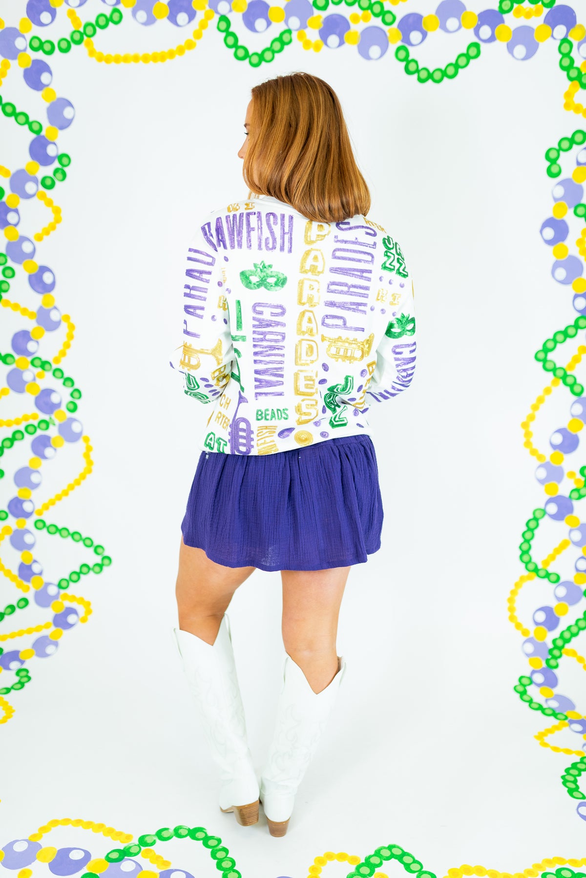 All Things Mardi Gras Sweatshirt - Obsession Boutique