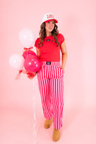 Lulu Mac: Babydoll Top - Red - Obsession Boutique