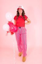 Lulu Mac: Babydoll Top - Red - Obsession Boutique