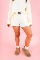 Lulu Mac: Waffle Shorts - Butter - Obsession Boutique
