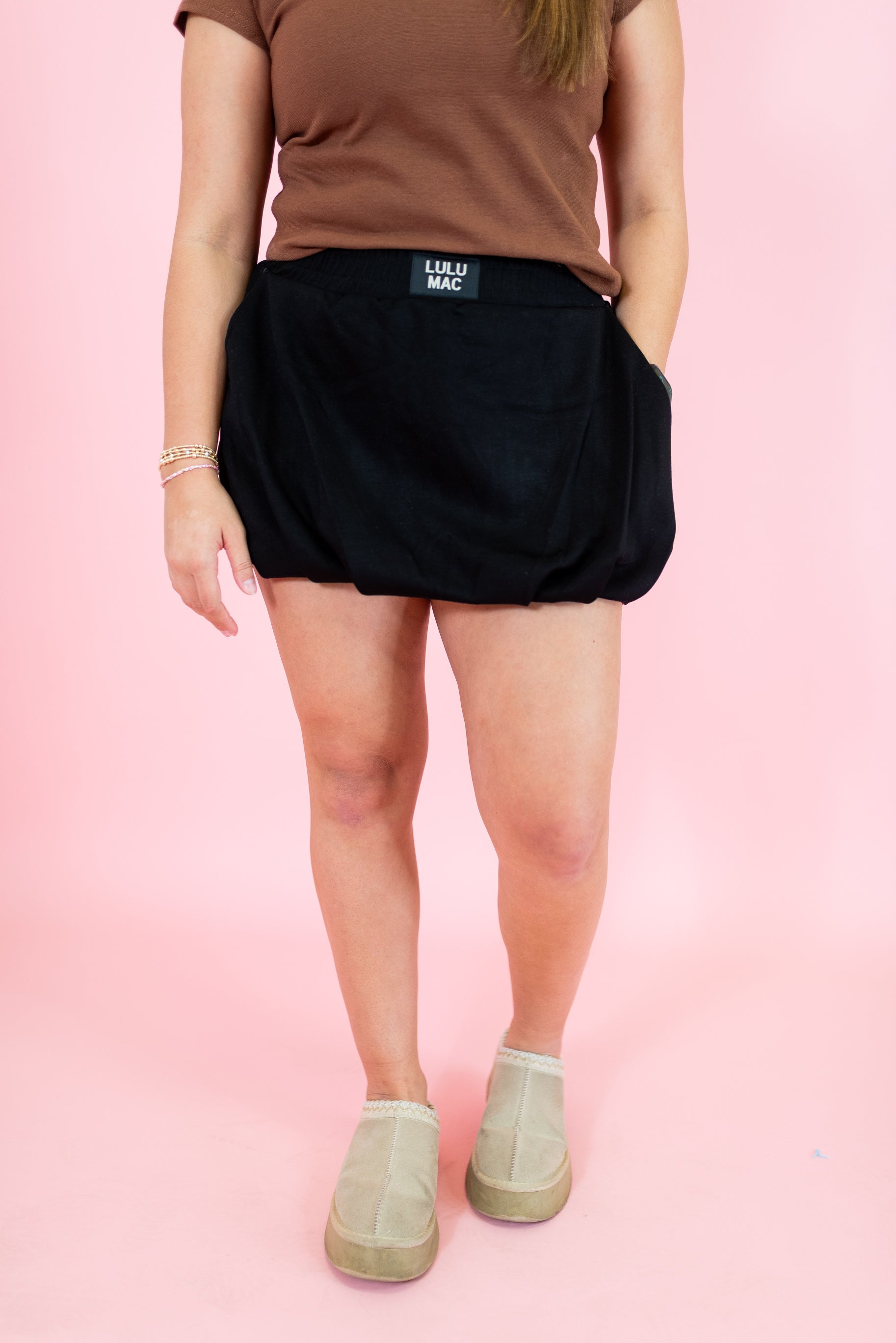 Lulu Mac: Bubble Skirt - Black - Obsession Boutique