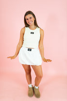 Lulu Mac: DD - Tank Ivory - Obsession Boutique