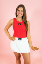 Lulu Mac: DD - Tank Red - Obsession Boutique