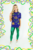 Metallic Leggings - Green - Obsession Boutique