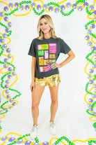 Gold Metallic Shorts - Obsession Boutique