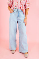 Baggy Straight Linen Jeans - Obsession Boutique
