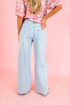Baggy Straight Linen Jeans - Obsession Boutique