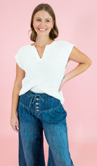 Relaxed Slub Knit Sweater - Obsession Boutique