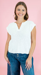 Relaxed Slub Knit Sweater - Obsession Boutique