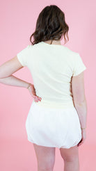 Lulu Mac: Babydoll Top - Butter - Obsession Boutique