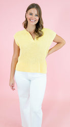 Relaxed Slub Knit Sweater - Obsession Boutique