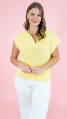 Relaxed Slub Knit Sweater - Obsession Boutique