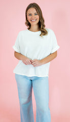 Oversized Dolman Sleeve Knit Top - Obsession Boutique