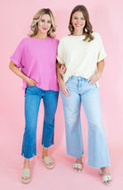 Oversized Dolman Sleeve Knit Top - Obsession Boutique