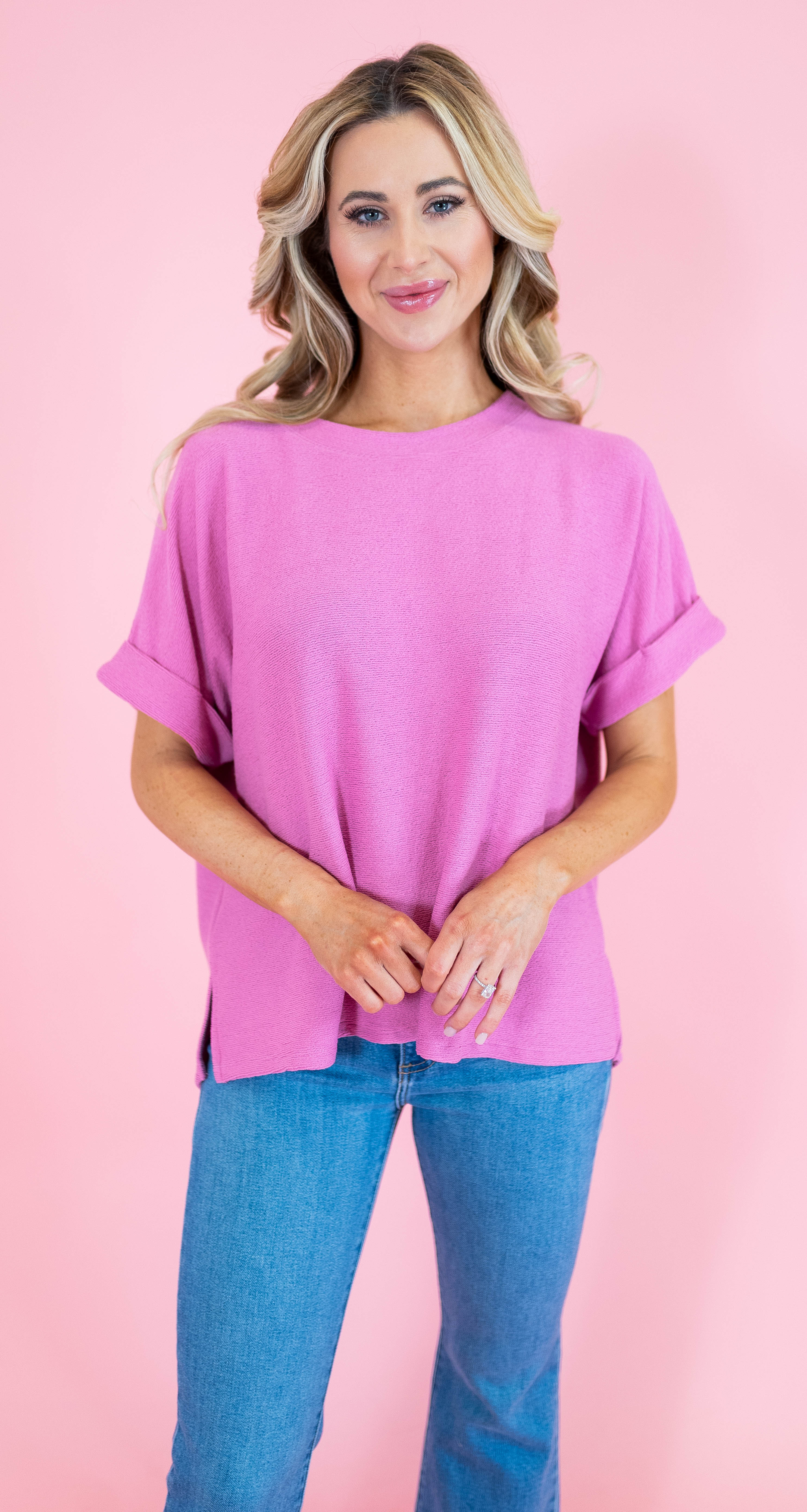 Oversized Dolman Sleeve Knit Top - Obsession Boutique