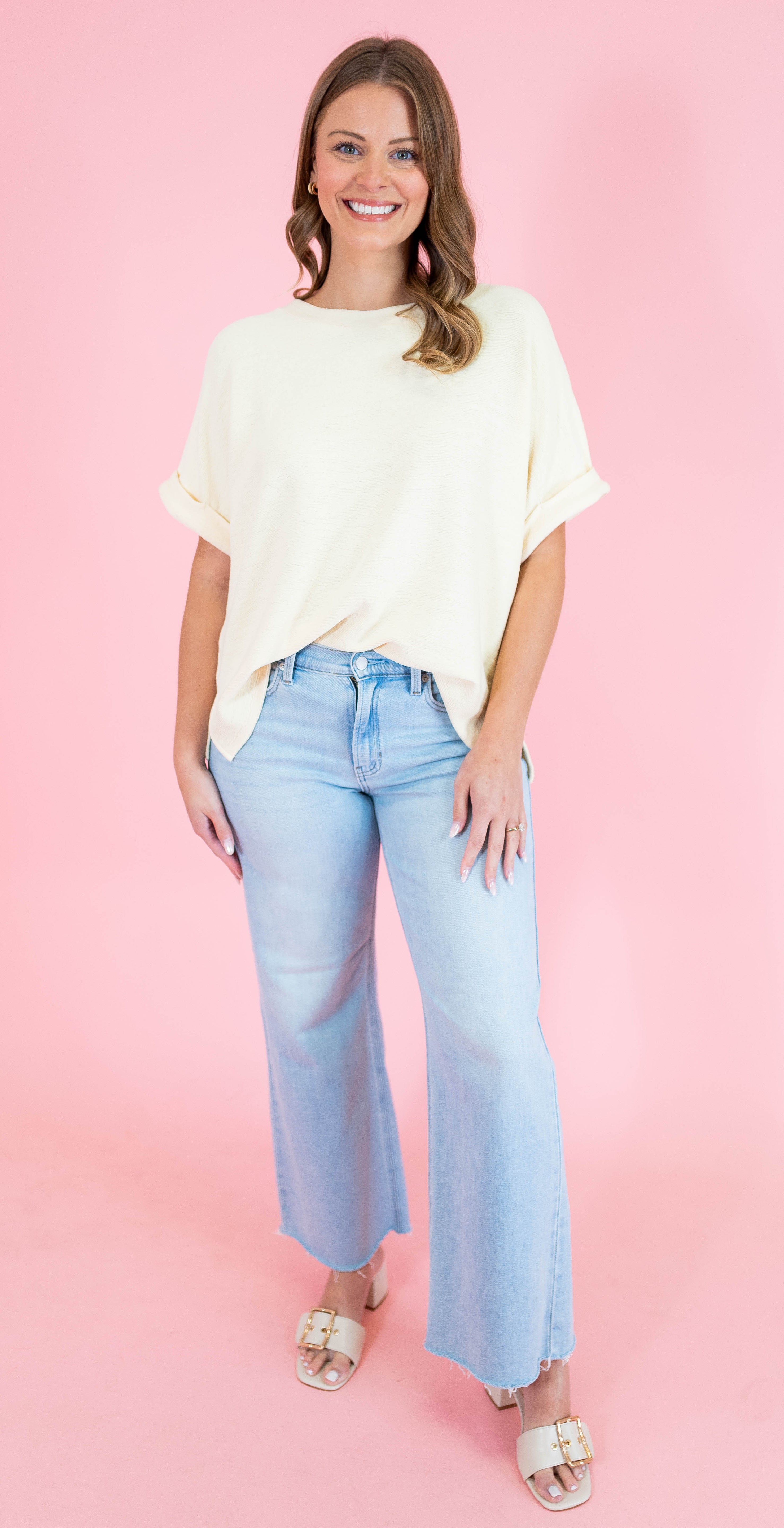 Oversized Dolman Sleeve Knit Top - Obsession Boutique