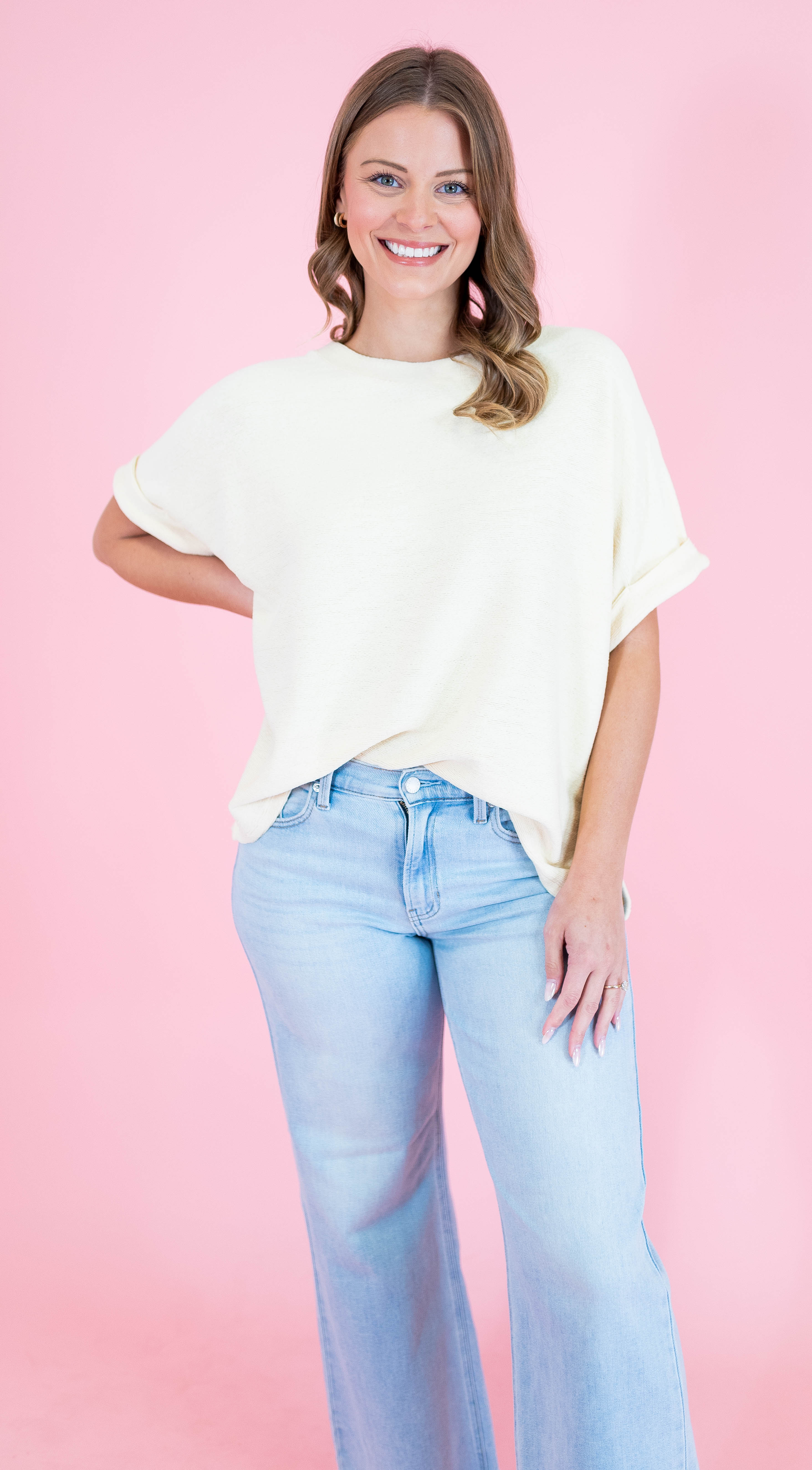 Oversized Dolman Sleeve Knit Top - Obsession Boutique