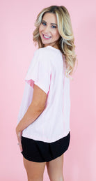 Cotton Slub Off-Shoulder Tee - Obsession Boutique