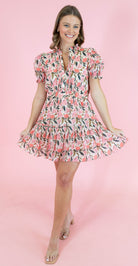 Peony Glow Short Dress - Obsession Boutique