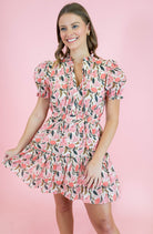 Peony Glow Short Dress - Obsession Boutique