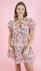 Peony Glow Short Dress - Obsession Boutique