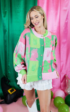 Queen Of Sparkles: Licensed Colorblock Glinda & Elphaba Profile Cardigan - Obsession Boutique