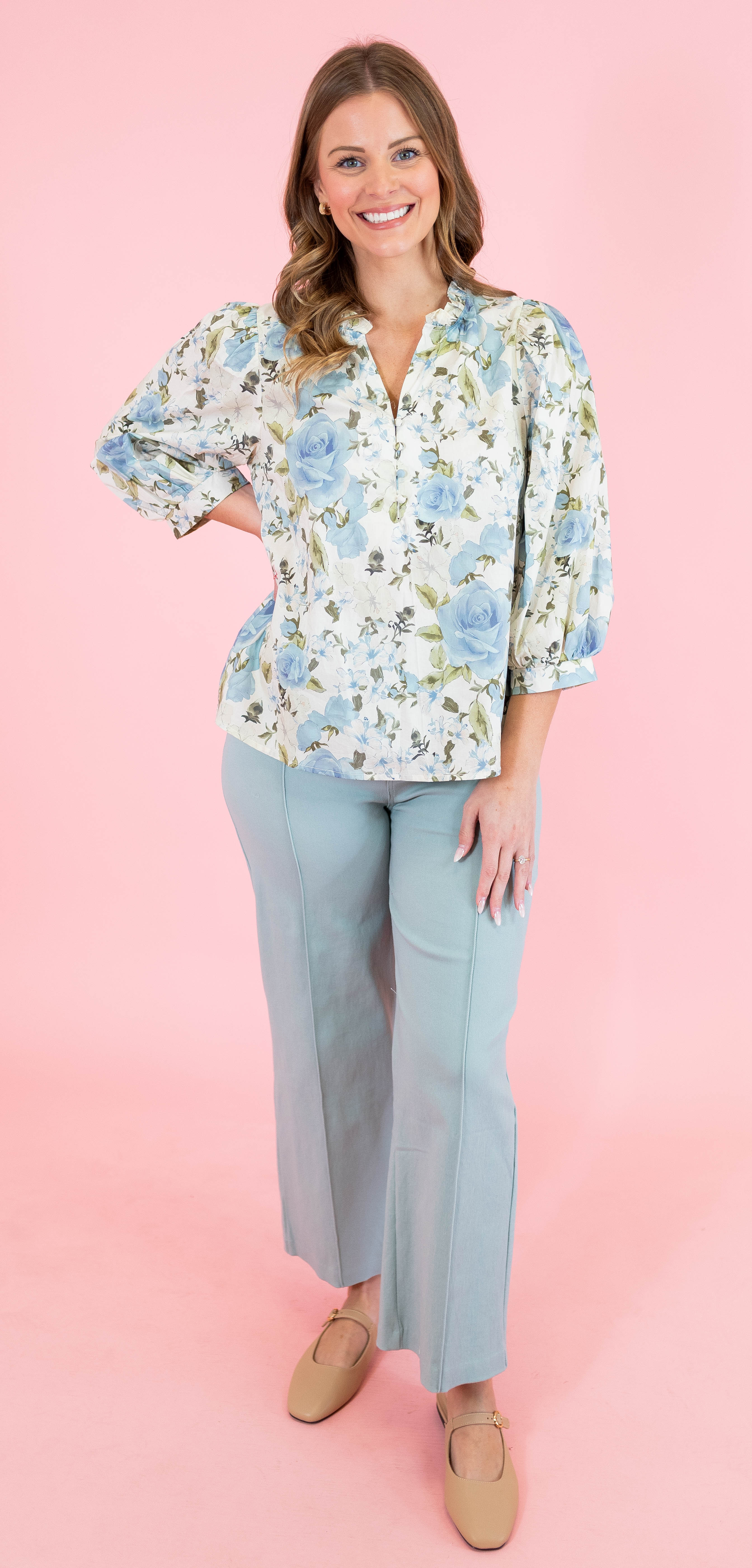 Front Seam High Rise Wide Leg Pants - Obsession Boutique