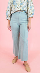 Front Seam High Rise Wide Leg Pants - Obsession Boutique