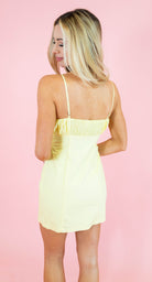 Gathered Bust Smocked Back Dress - Obsession Boutique