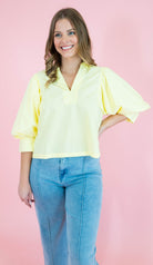The Sutton Pleated Shoulder Top - Obsession Boutique