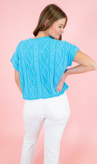 Sunny Days Cable Knit Sweater - Obsession Boutique