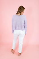 Mixed Rib Knit Long Sleeve Sweater - Obsession Boutique