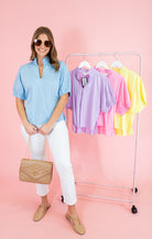Elevated Elegance Collar Top - Obsession Boutique