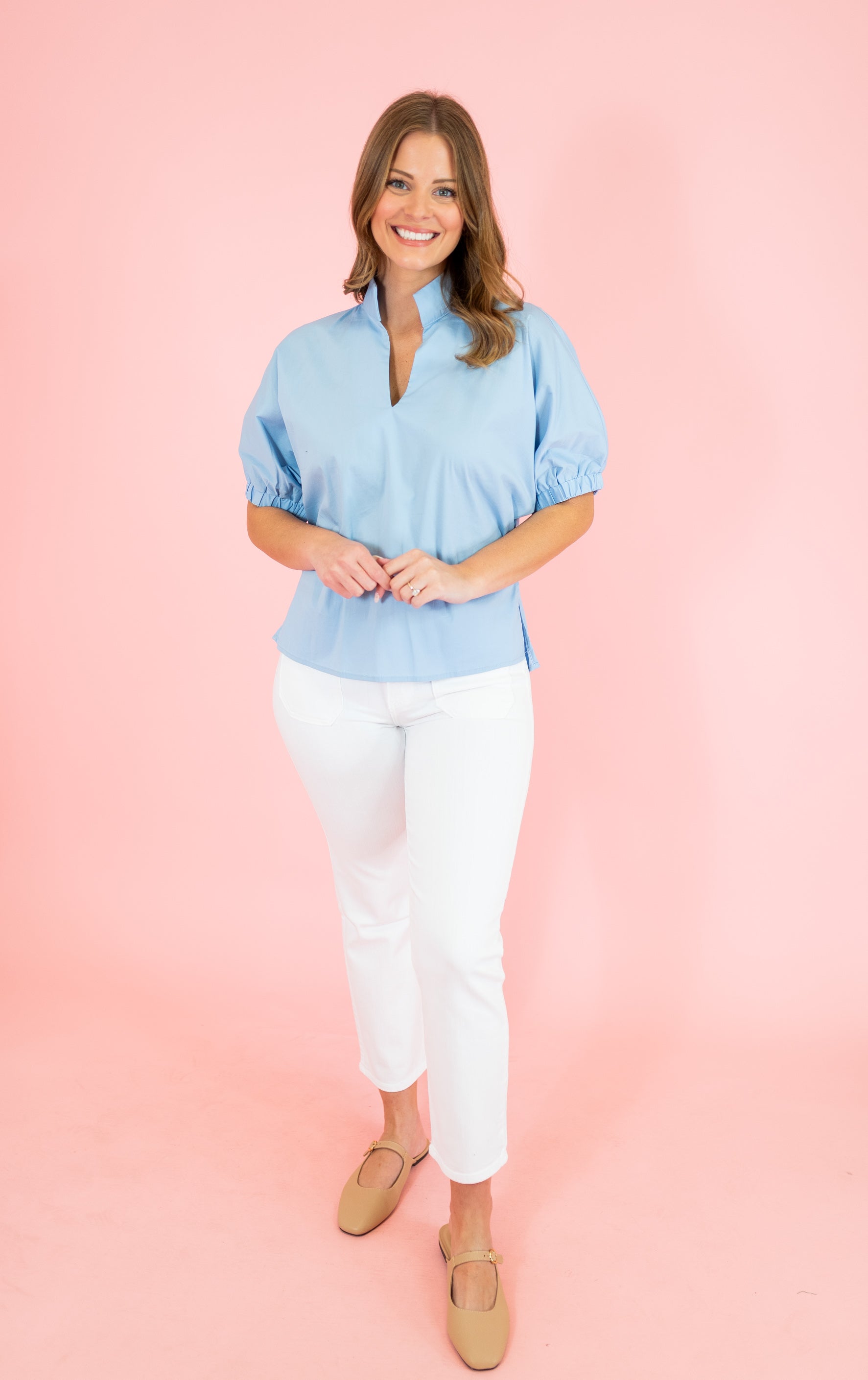 Elevated Elegance Collar Top - Obsession Boutique