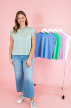 The Everly Cap Sleeve Pullover Top - Obsession Boutique