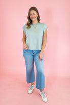 The Everly Cap Sleeve Pullover Top - Obsession Boutique