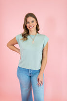 The Everly Cap Sleeve Pullover Top - Obsession Boutique
