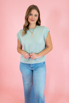 The Everly Cap Sleeve Pullover Top - Obsession Boutique